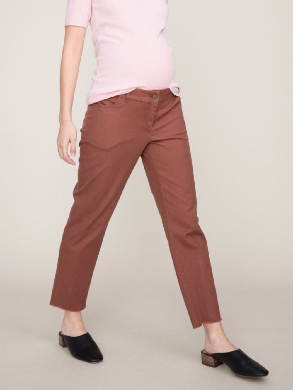 Hatch Mauve Pink Carson Elastic Waist Pants